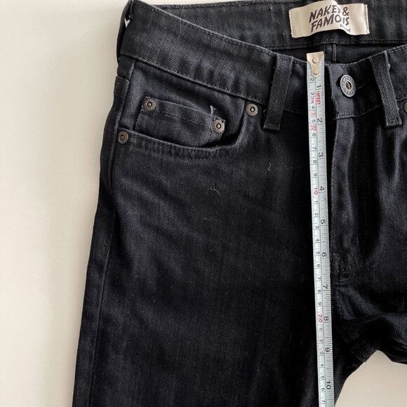 Naked & Famous Denim / Black power stretch / The Skinny 033011 / Size 25 - Picture 4 of 9